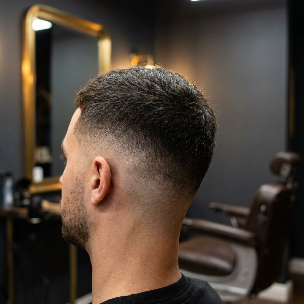 Strak afgewerkte coupe met fade